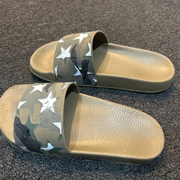 Valentino army green star slides six 8 - Picture 2 of 4